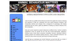 Desktop Screenshot of animalbehaviourmatters.com.au
