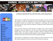 Tablet Screenshot of animalbehaviourmatters.com.au